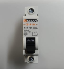 Günsan 1x40 A B Tipi 6 kA W Otomat Sigorta OS3B160-40