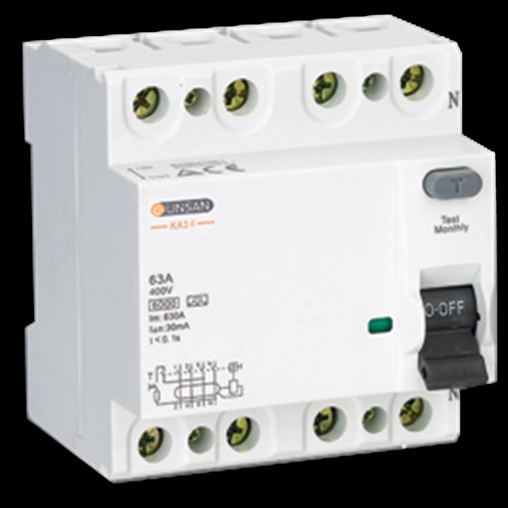 Günsan 4x80A 300Ma Kaçak Akım Rolesi KA3 4-80/300
