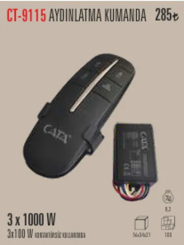 CATA AYDINLATMA KUMANDA 3X1000W