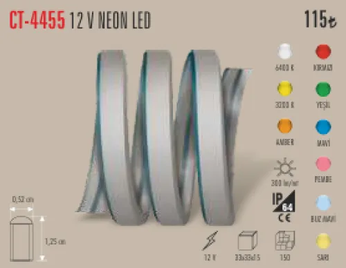 CATA 12V NEON LED 3200K