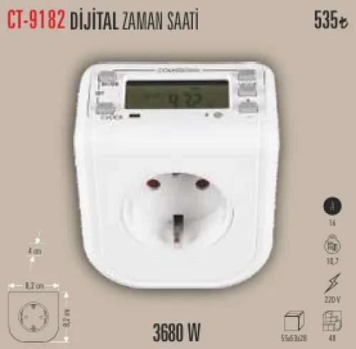 CATA DİJİTAL ZAMAN SAATİ