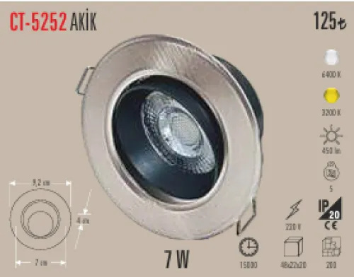 CATA AKİK 7W LED SPOT